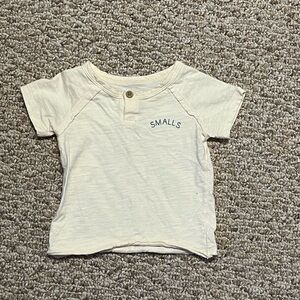 Tee that says “smalls” on it 12m
